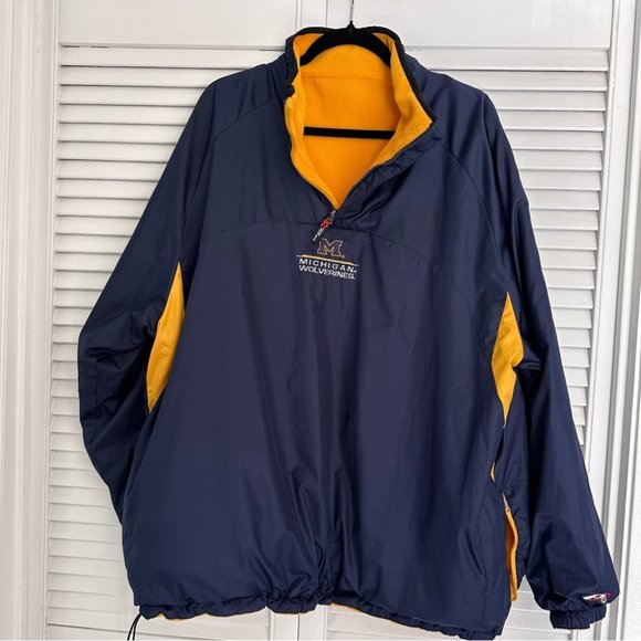 Reversible Michigan State Wolverines Fleece-lined or Nylon Bomber Windbreaker - Picture 4 of 13